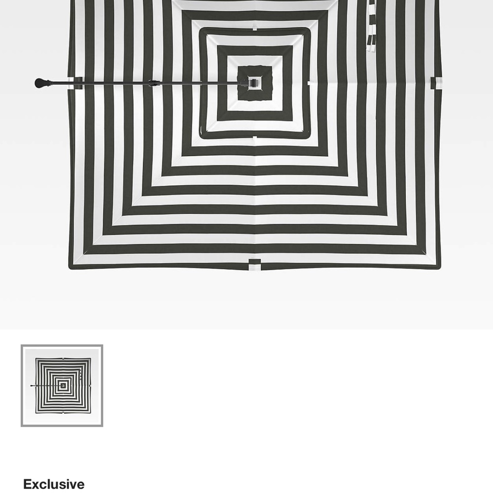 Black and White Striped Umbrella